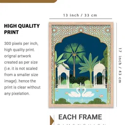 walllane Traditional Wall Art With Frame Home Decor Wall Painting For Living Room Office Bedroom image 4