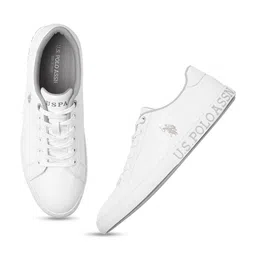 U.S. Polo Assn. Men Solid PU Regular Sneakers image 3