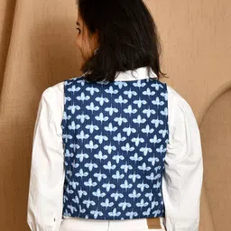 DECKEDUP Women Geometric Printed Cotton Top image 3