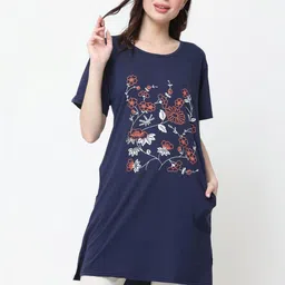 YOZZ BY Women Floral Printed Pockets 1 T-shirt-picture-24