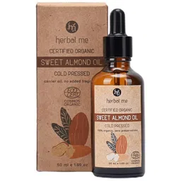 HERBAL ME 100% Organic Cold Pressed Sweet Almond Oil - 50 ml-image-24