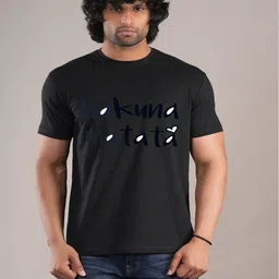 HESHA Typography Printed Round Neck Cotton Regular Fit T-shirt-picture-25