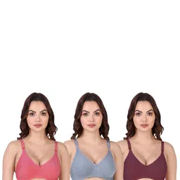Samvar Multi Cotton Non-Wired Non Padded Minimizer Bra image 4