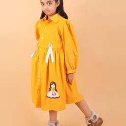 BAESD Puff Sleeve Fit & Flare Dress image 2