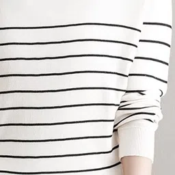 StyleCast Women Striped Pullover image 3