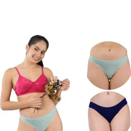 ORLIZEA Pack of 2 Women Low-Rise Cotton Blend Thongs-picture-21