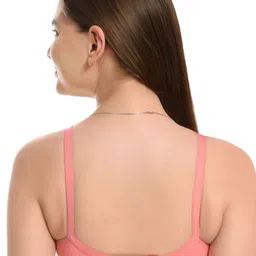 don't Shy  Medium Coverage Solid cotton Bra image 3