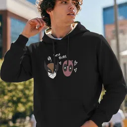 MaverIQ Men Printed Hooded Long Sleeves Sweatshirt-picture-29