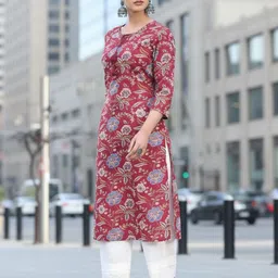 AADVIKA Women Floral Printed Floral Kurta-image-76