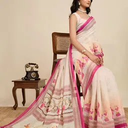 Nayanthara Trends Ethnic Motifs Printed Saree image 2