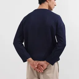 The Indian Garage Co Round Neck Drop-Shoulder Sleeves Boxy T-shirt image 3