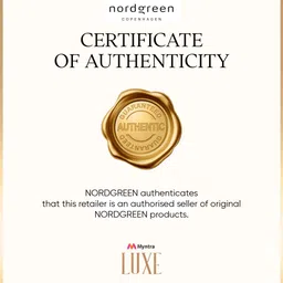 Nordgreen Unisex Black Dial & Black Leather Analogue Watch - NR40SILEBLBL image 5