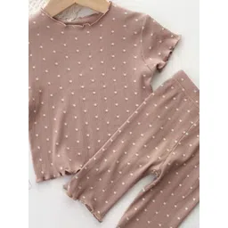 YK Girls Printed T-shirt with Trousers image 2