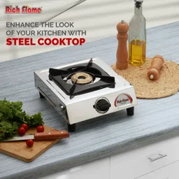 rich flame ISI certified Classic Basic Single Stainless Steel Manual Gas Stove-picture-32