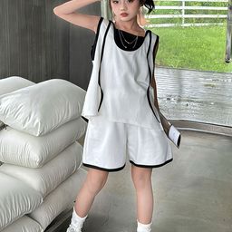 LULU & SKY Girls Pure Cotton Top With Shorts-picture-37