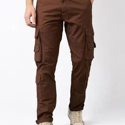 SPYKAR Men Straight Fit Cargos Trousers-picture-10