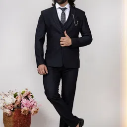 AEN FASHION Raxon Men Slim-Fit Formal Three-Piece Suit-picture-52