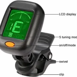 pennycreek Digital 360 Degree Guitar Tuner with LCD Display for Guitar ,Easy to use Automatic Digital Tuner image 3