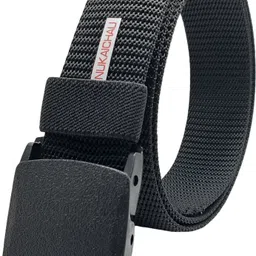 nukaichau Men Casual, Evening, Party Black Nylon Belt-picture-21