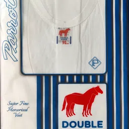 parrot Double Horse Super Fine Mercerised Vest Men Vest image 1