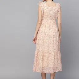 aayu Women Fit and Flare Multicolor Midi/Calf Length Dress image 2