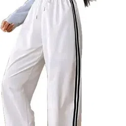 alexa india Women Solid White Track Pants image 3