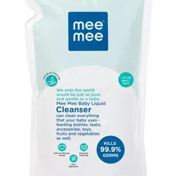 Mee Mee Baby Accessories And Vegetable Liquid Cleanser - 1.2 Liters-image-18