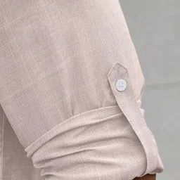 leriya fashion Men Self Design, Solid Linen Blend Straight Kurta image 5