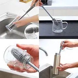 solemn Water Bottle Cleaner|Brush with Long Handle|Reusable Cleaning Brush image 3