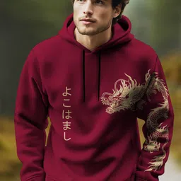 kelonbro Men Full Sleeve Printed Hooded Sweatshirt-picture-23