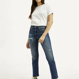 levi's Women Regular High Rise Blue Jeans-picture-12