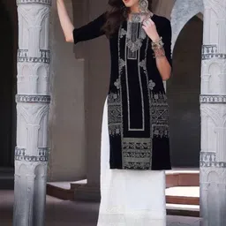 arangya Women Ethnic Motifs Printed Indie Prints Crepe Kurta-picture-31