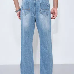 SF JEANS by Pantaloons Men Flared Mid-Rise Light Fade Jeans image 2