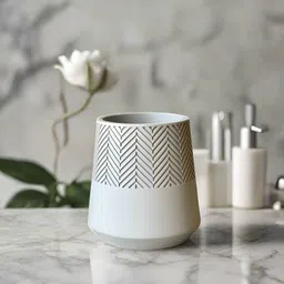 Mason Home Beige & White 2 Pieces Textured Polyresin Soap Dispensers image 4