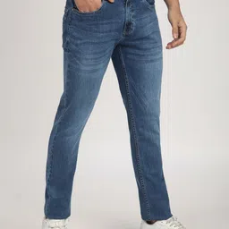 R&B Men Slim Fit Light Fade Cotton Jeans image 5