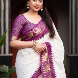 YASHASVI FASHION Woven Design Zari Art Silk Banarasi Saree image 4