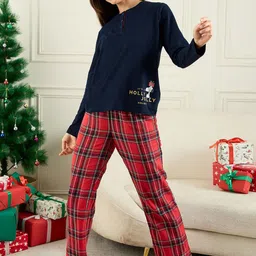 Sweet Dreams Women Pure Cotton Printed Night suits image 1