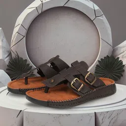 EZOK Men Leather Comfort Sandals-image-54