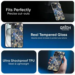 QRIOH Abstract Printed iPhone 12 Pro Max Back Case Mobile Accessories image 3
