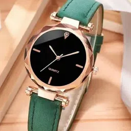 SZN Women Dial & Leather Straps Analogue Watch MG Leather Green AvSZNN36514429-picture-18