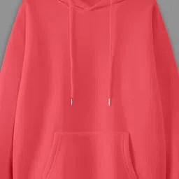 mack jonney VIMAL JONNEY Men Solid Hood Fleece Pullover Sweatshirt image 3