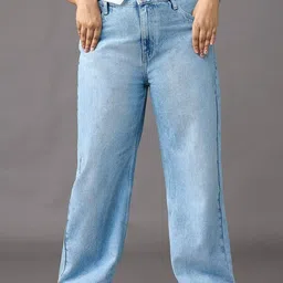 VK FASHION Women Jean High-Rise Wide Leg Denim Jeans-image-42