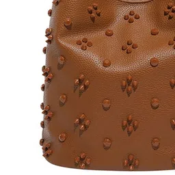 CORSICA Women PU Bucket Shoulder Bag with Applique image 5