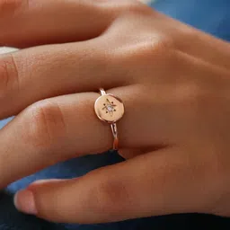 LOLO LePA Rose Gold Plated Star Cara Finger Ring-picture-17