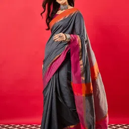 IndianRang Zari Silk Blend Saree image 3