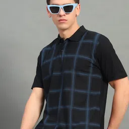 RENUOVO Men Checked T-shirt-picture-43