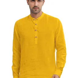 LENIA Band Collar Long Sleeves Short Kurta-picture-32