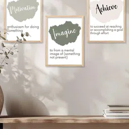 walllane Motivational Wall Art With Frame Home Decor Wall Painting For Living Room Office Bedroom-picture-15
