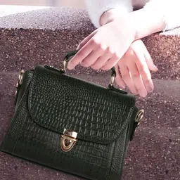 ROLEXO Women Textured Leather Sling Bag image 3