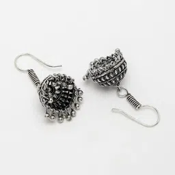 Sangria Oxidised Textured Jewellery Set image 2